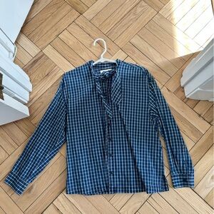 Madewell button-up with neck bow